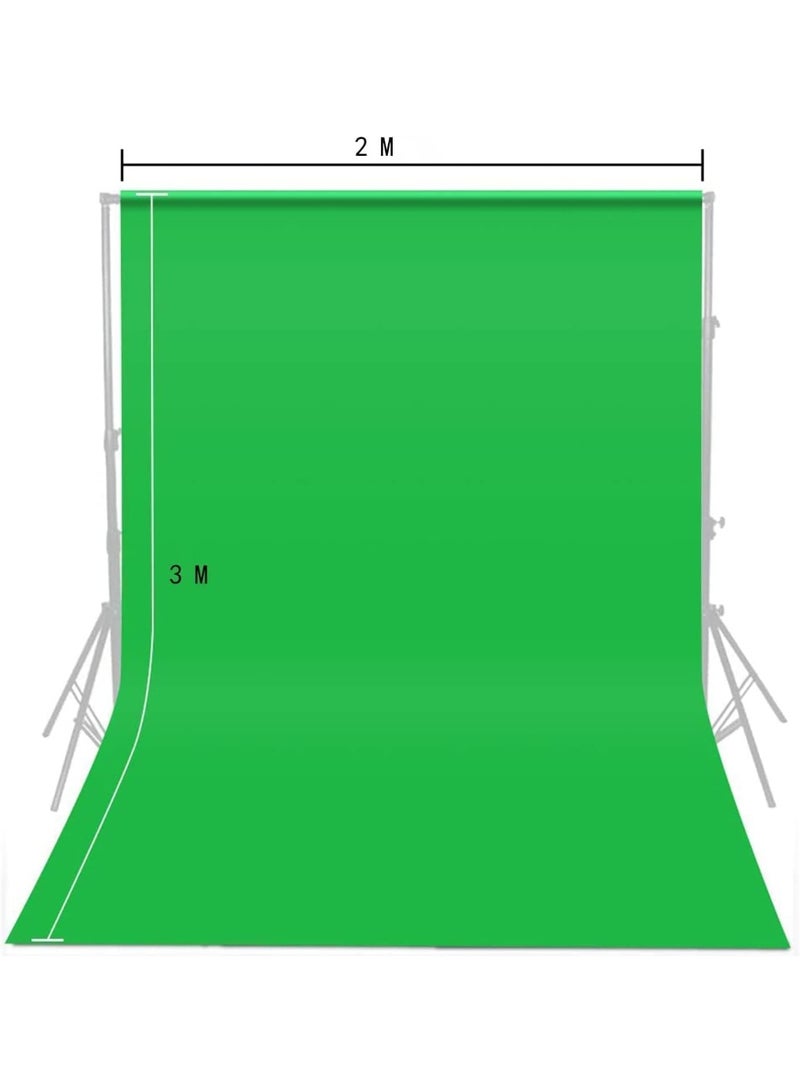 RATSAW 3M X 2M Green Backdrop for Photography Green Photo Background Screen Green Sheet for Photo Video Studio Photoshoot Zoom - Image 5